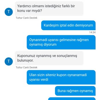 Tuttur.com Kendi Sorununu Üstlenmiyor Aksine İnsanlara Yıkıyor.
