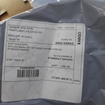 BRC Pazarlama Yanlış Gönderilen Ürünler