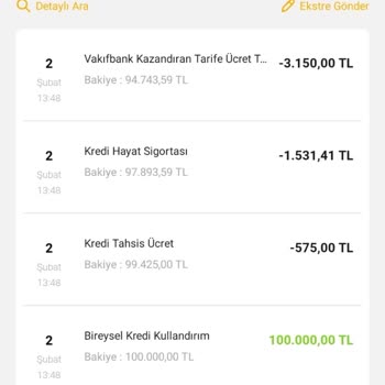 VakıfBank Kazandıran Tarife Ücret İptali Hk.