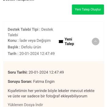 Feminen Moda Mağduriyeti, İade Almıyor
