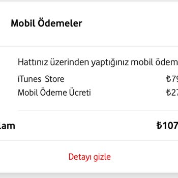 İ Tunes Vodafone İzinsiz Para Yansıtma