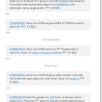 PTT Kargo Şikayet Kargomun Teslim Edilememesi İçin Şikayetim Var