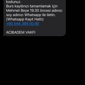 Acıbadem Vakfı (Burs Başvurusu) Güvenliğim Tehlikede: Vakıf Mağduriyetim