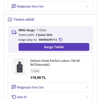 DeFacto İptal Olan Siparişin Hala Satışta Olması