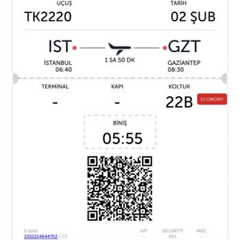 THY 4 Biletin İptal Edilmesi