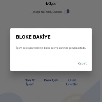 Mefete Güncelleme Yüzünden Hesabıma Bloke Konuldu
