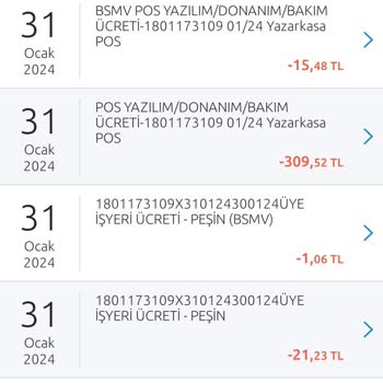 Yapı Kredi Bankası Pos Ücreti Kesintisi