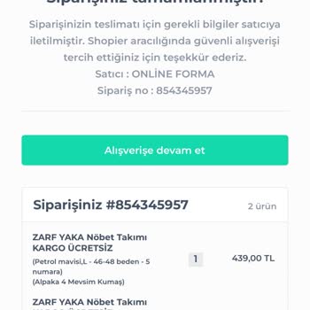 Shopier Üzerinden Verilen Siparişle İlgili Bilgi Alamama Sorunu