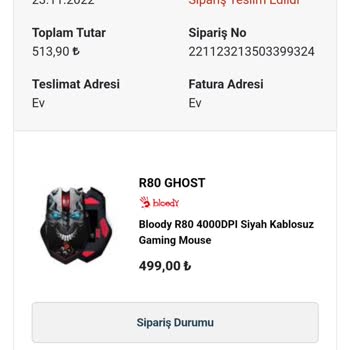 Bloody Blody R80 Servis Sorunu Servise Ulaşılamıyor