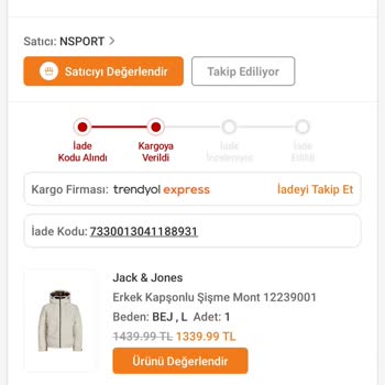 Trendyol Ürün Değişimi Problemi