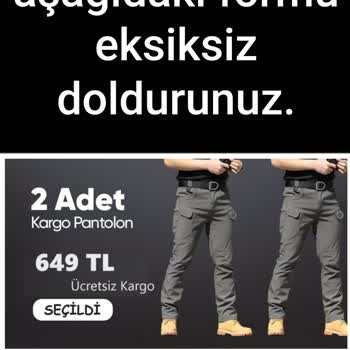 Pantoloncep.online Taktiksel Pantolon Hayal Kırıklığı