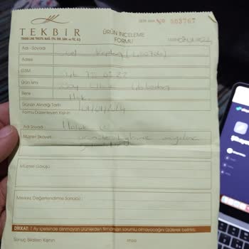 Tekbir Giyim Ürün İnceleme Ret Kararı