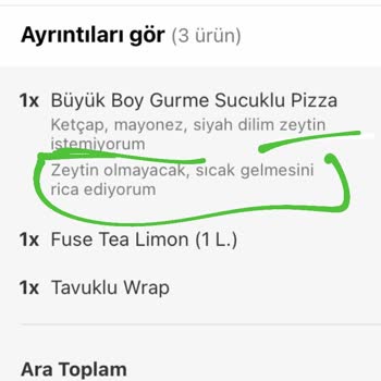 Sbarro Kötü Sipariş Ve Teslimat