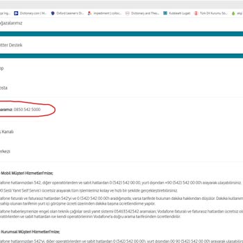Yurt Dışından Vodafone Müşteri Hizmetlerine Ulaşmak İmkansız