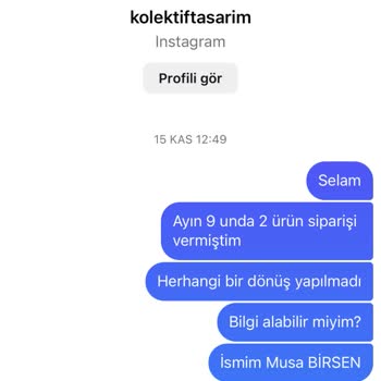 Kolektif Tasarım Deforme Ürün Ve Para İadesi!
