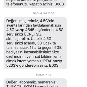 Vodafone İki Ayda Yüksek Cayma Bedeli!