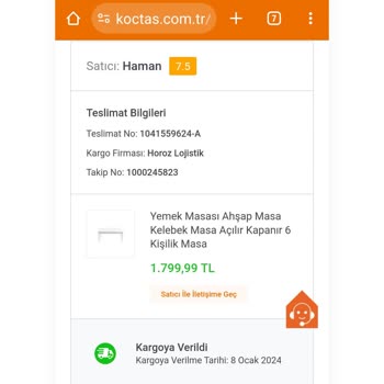 Haman Furniture 2 Aydır Ürünümü Teslim Etmiyor!