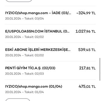 Akbank Axess K. Kartı İadenin Taksit Olarak Ödetilmesi