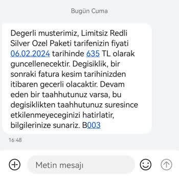 Vodafone Limitsiz Red'li Silver Özel Paketi
