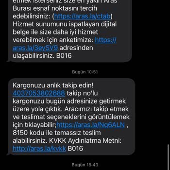 Aras Kargo Kargoyu Başkasına Teslim Ettiler