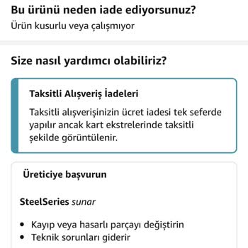 Despec Bilgisayar Amazondan Aldığım Ürünü Tamir Ettiremiyorum, Değiştiremiyorum