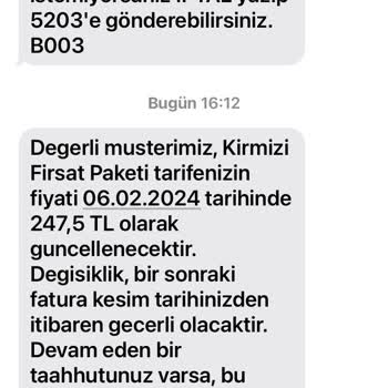 Vodafone Aşırı Zam Talebi % 350