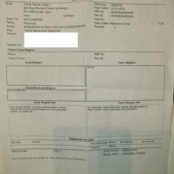 Genpa Roborock Garantili Cihazı Tamir Etmiyor. Teknik Servis Sıkıntılı