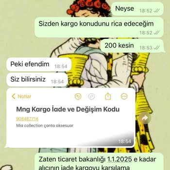 Mia Collection-İade Problemi Yaşanılması