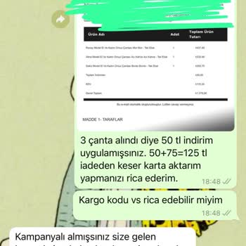 Mia Collection-İade Problemi Yaşanılması