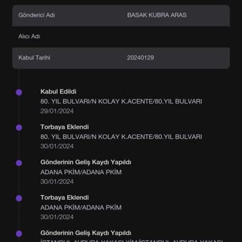 PTT Kargo Kargoları Dağıtıma Çıkarmıyor. Teslimat Yapmıyor.