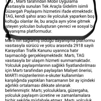 Martı Tag Yolcu Şikayeti Üzerine Aranmak