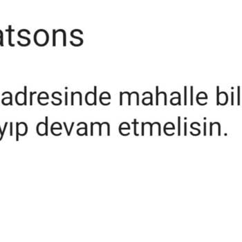 Watsons Online Sipariş Adresi Hata Veriyor