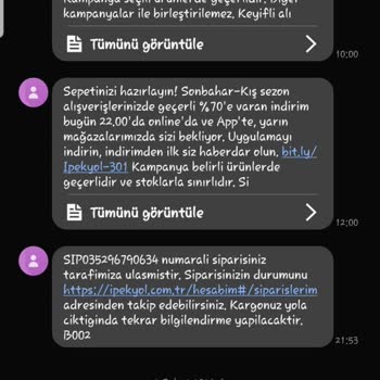 İpekyol Dört Gün Sonra Ürün İptali