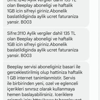Vodafone Abonelik Ücreti
