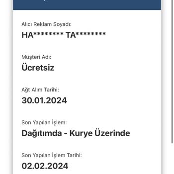 AGT Kurye (aynigunteslim.com) Kargom Hala Gelmedi
