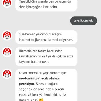 Vodafone Ev İnternet Çalışmıyor