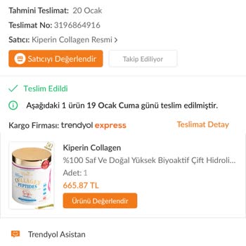 Kiperin Collagen KİPER'in COLLAGEN'i Sipariş Etmeyin!