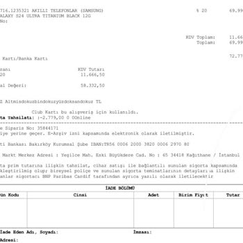 Media Markt Satış Sözleşmesindeki Ek Garanti Faturada Yok