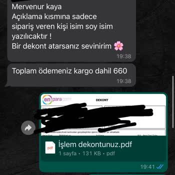 By Merve Kaya Ürünüm Kargolanmadı, İletişim Kurulamıyor!