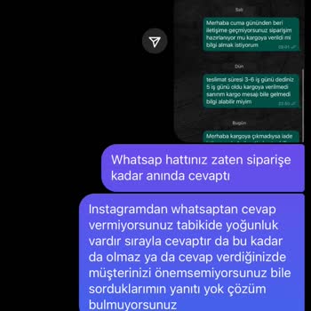By Merve Kaya Ürünüm Kargolanmadı, İletişim Kurulamıyor!