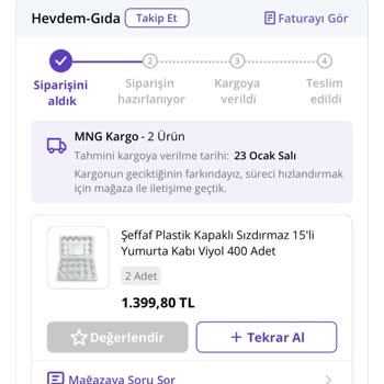 N11 Bir An Önce Kargoya Verilmesini İstiyorum