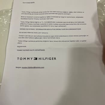 Boyner'den Almış Olduğum Tommy Hilfiger Marka Kazağın İade Talebi