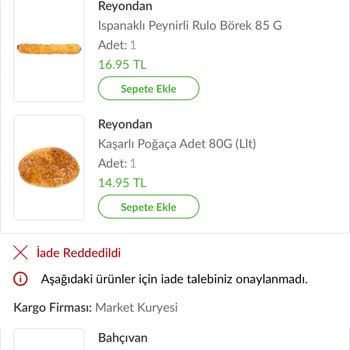 Migros Bozuk Ürünü Gelip Almıyor