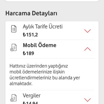 Vodafone İstenmeyen Fatura Tutarı!