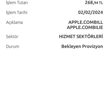 Apple Com Kartımdan Bilgim Dışında Para Çekilmiş