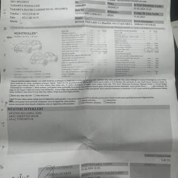 Peugeot Memnuniyetsizlik Ayıplı Hizmet