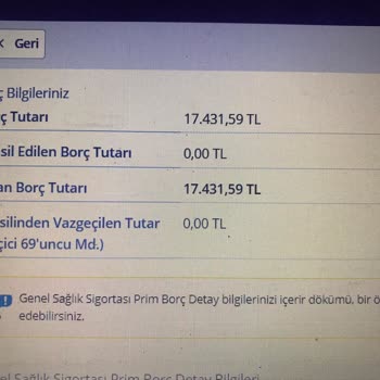 SGK Genel Sağlık Sigortası Borcu