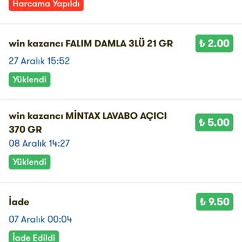 Şok Marketler Win Puanım İade Edilmedi