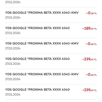 Google Paramın Benden Habersiz Çekilmesi