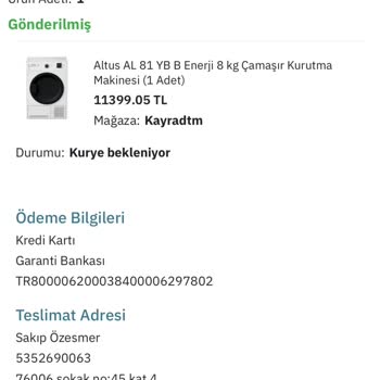 Epttavm Sipariş Yollamıyor